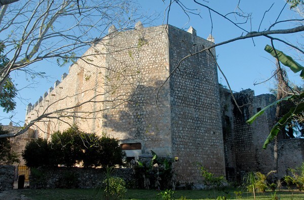 San Bernardino de Sena, apse - Valladolid (Sisal), Yucatán