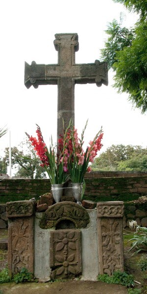 Hospital Chapel cross - Ocumicho, Michoacán
