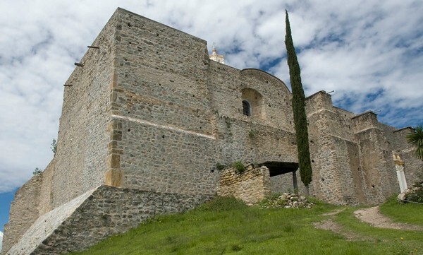 San Miguel Arcángel, exterior church nave buttressing - Achiutla, Oaxaca