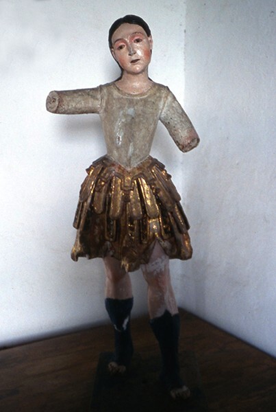 San Nicolás de Tolentino, convento sculpture, St. Michael Archangel - Actopan, Hidalgo