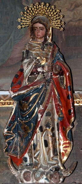 San Juan Bautista, nave statue, Virgin Immaculate - San Juan Teposcolula, Oaxaca