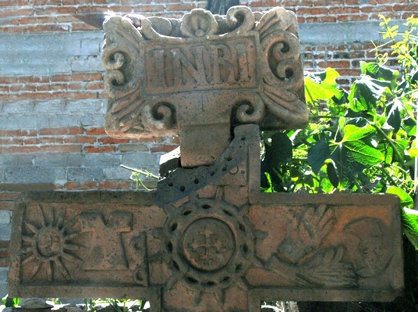 ex-Cemetery Cross, crossing & head - San Miguel Ixtla, Guanajuato