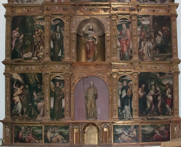 South transept Santiago retablo, middle tiers - Señor Santiago