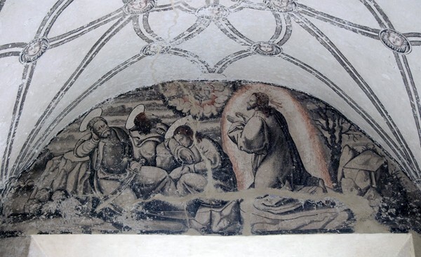 Second story convento, lunette mural - San Nicolás de Tolentino, convento