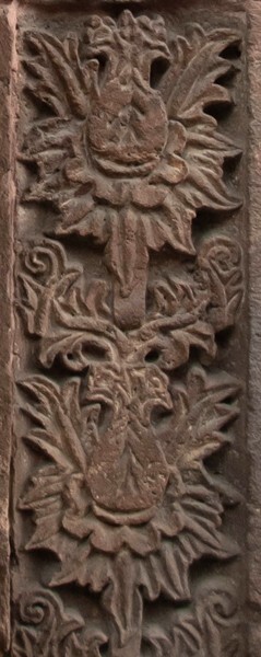 Façade portal, left pilaster relief - Palacio de Gobierno