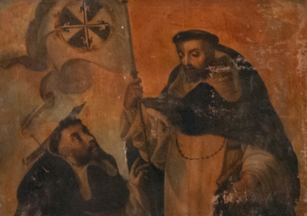 Third tier painting, detail - sotocoro Santo Domingo altar