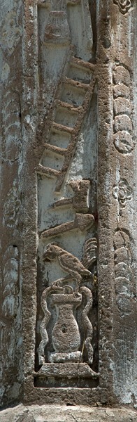 Atrial cross front, shaft details - Nuestro Señor de Ojo Zarco (El Templo del Barrio)