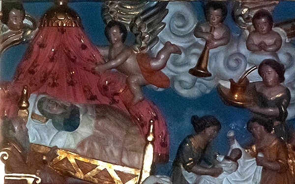 Sanctuary relief, Birth of Our Lady - Capilla del Rosario