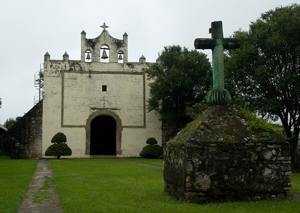 Nonoalco, Hidalgo, San Nicolás Tolentino & atrial cross - Nonoalco, Hidalgo