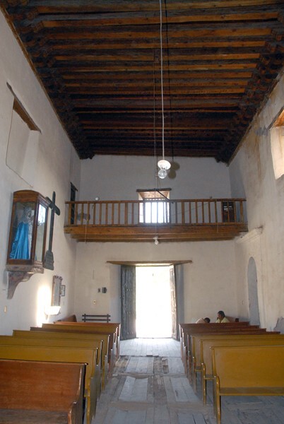 Hacienda Santa María, chapel nave & choir loft - Ramos Arizpe, Nuevo León
