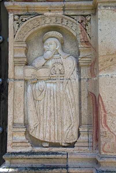 Pilaster relief (right), St. Paul - San Martín, porciúncula portal