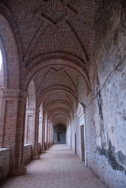 Santo Domingo, lower cloister ambulatory - Tecpatán (ruins), Chiapas