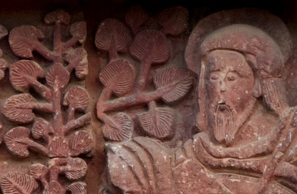 Façade entablature, St. James, detail - Santiago Apóstol