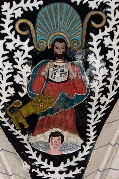 Santa Catarina, cupola pendentive, St. Mark Evangelist - Ixtepeji, Oaxaca