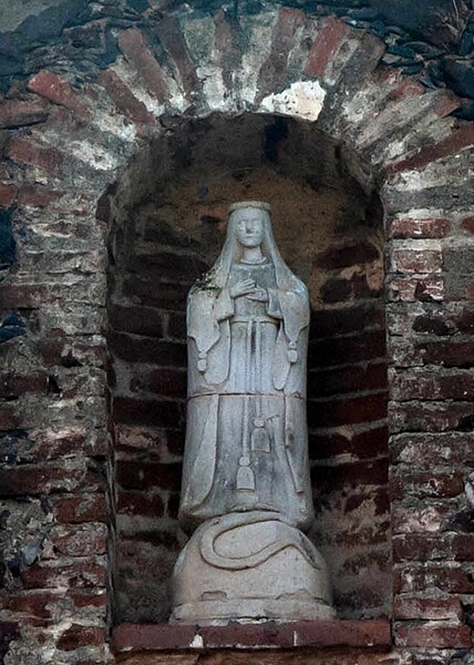 La Purísima Concepción, façade niche sculpture, Virgin Immaculate - Ahuacatlán, Nyarit