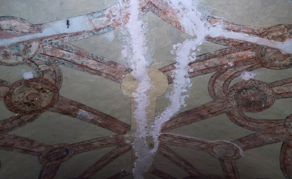 La Asunción, choir loft, faux (painted) rib vault - Yautepec, Morelos