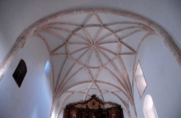 San Bernardino de Sena, sanctuary, rib vault - Valladolid (Sisal), Yucatán