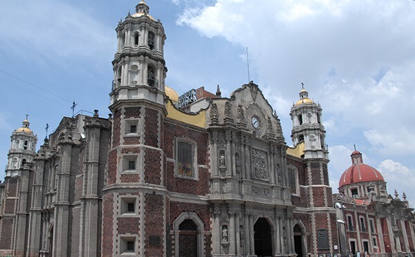 S and W façades (Las Capuchinas, right) - Nuestra Señora de Guadalupe