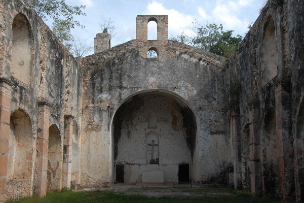 San Antonio, apse (capilla abierta) - Ticum, Yucatán