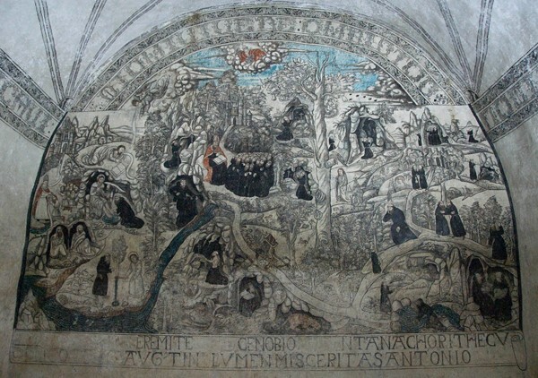 N wall mural, Augustinian Eremitic Life - San Nicolás de Tolentino, sala de profundis mural