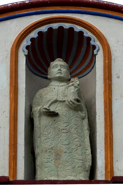 San Jacinto, façade gable, St. Hyacinth - Ocotlán de Morelos, Oaxaca