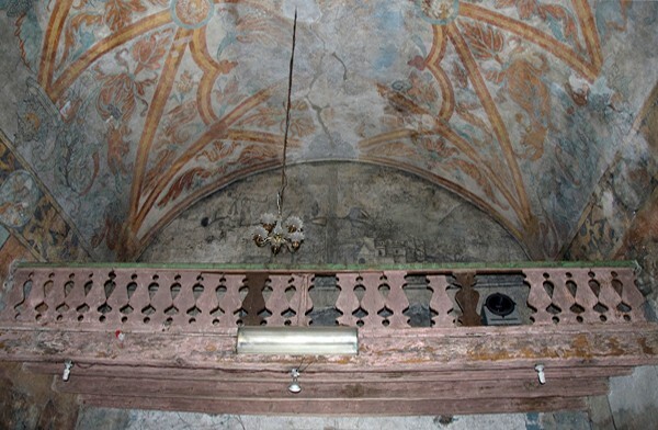 Santa María, choir loft - Santa María, presbytery & choir loft murals