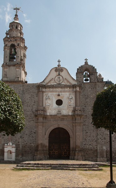 San Miguel Arcángel, façade & bell-tower - Xometla, México