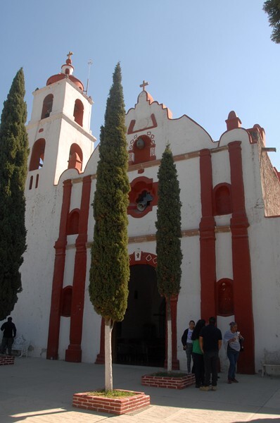San Mateo, façade & bell-tower - Ixcuinquitlapilco, Hidalgo