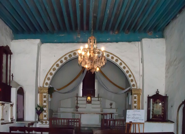 San Miguel, chancel arch & sanctuary - Jaltepec, Hidalgo