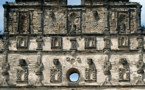 San José, façade, upper tiers - Coneta, Chiapas
