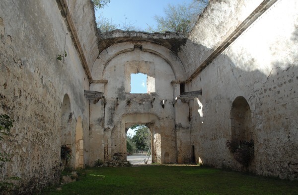 San Francisco, nave & façade - Kikil, Yucatán