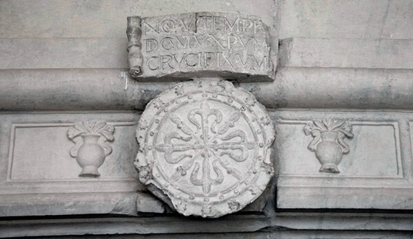 15_Yanhuitlan, Oaxaca, Santo Domingo, convento medallion8+ - Convento & Cloister