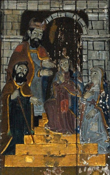 San Francisco, high altar, mid right panel, Presentation at the Temple - Oxkutcab, Yucatán