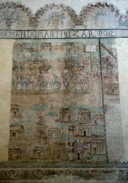 S wall mural - Nuestra Señora de La Asunción (Catedral), nave & murals