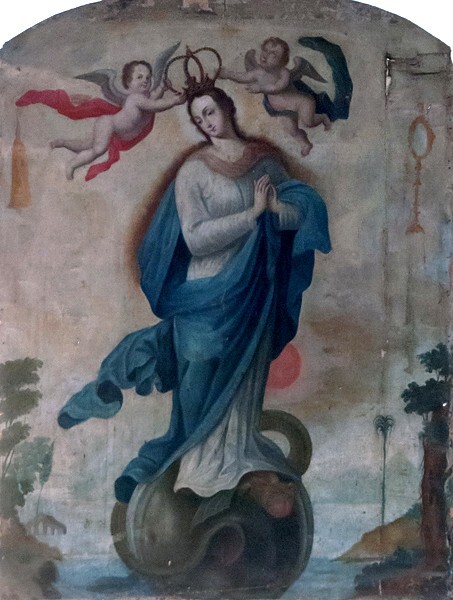 San Francisco, nave painting, Virgin Immaculate - Huamantla, Tlaxcala