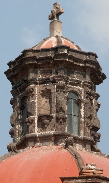 San Pedro Apóstol, dome lantern - San Pedro Atzompa, México