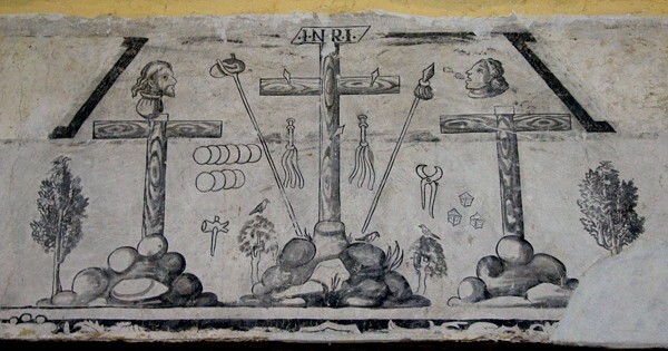 La Concepción de Nuestra Señora, portería portal mural - Otumba, México