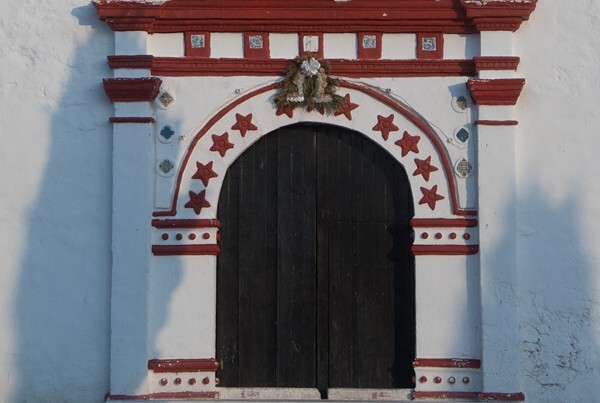 San Cristóbal, façade, main portal - Colhuacán, México