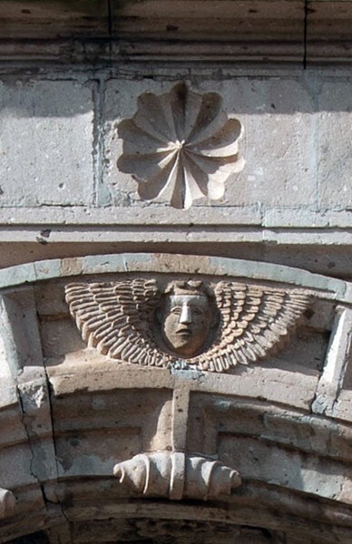 Archivolt voussoir - San Francisco, rear portal