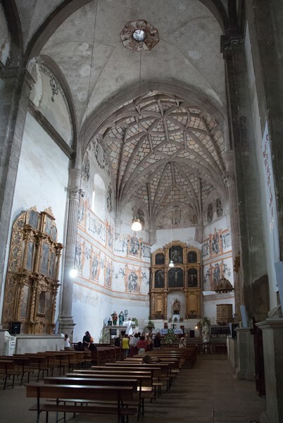 Nave - San Agustín, nave, capilla abierta & atrial cross
