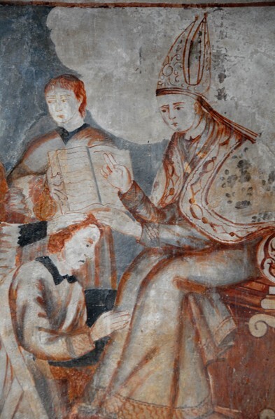 Confirmation, detail - Lower cloister walk murals