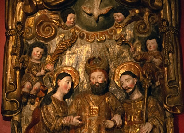 Marriage Vows of Mary & Joseph, detail - Museo Franz Meyer (ex Convento de San Juan de Dios)