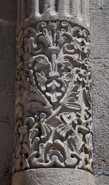 Façade, column relief - San Luis Obispo