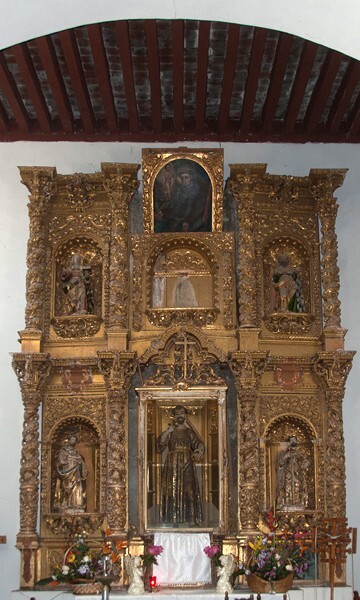 San Felipe, capilla abierta San Francisco retablo - Ixtacuixtla, Tlaxcala