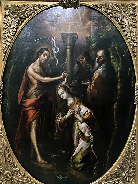 Cristóbal Villalpando, Mystic Baptism of St. Barbara - Guadalupe Basilica Museum