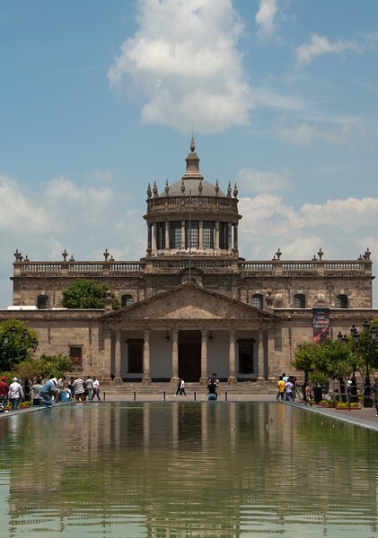 Façade, dome & reflecting pool - Hospicio Cabañas