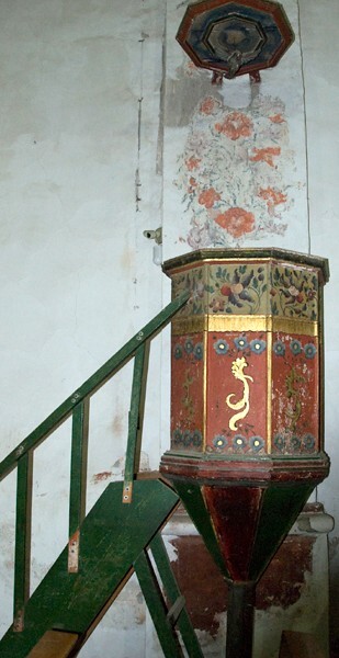 Santa Ana, pulpit - Santa Ana del Valle, Oaxaca