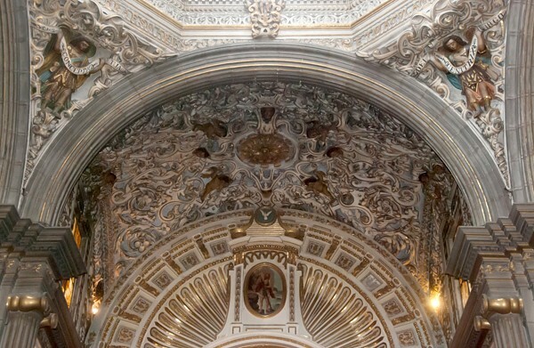 Sanctuary vault & cupola pendentives - Cupola, sanctuary, transepts & sotocoro