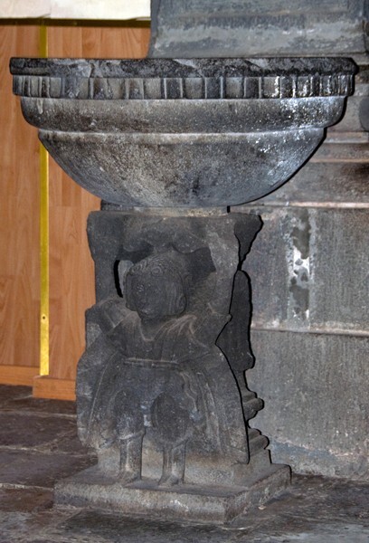 San Dionisio, baptismal font - Yauhquemehcan, Tlaxcala