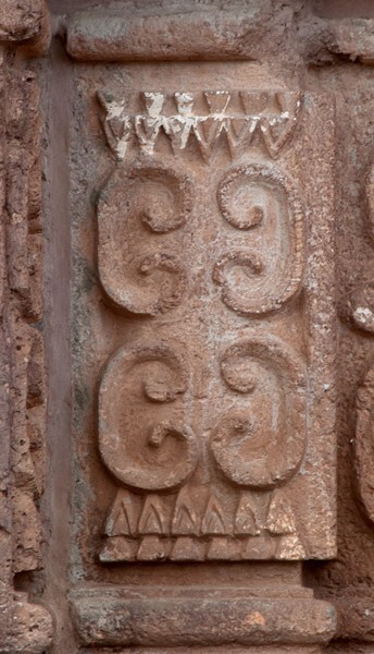 Portal, column base relief - Façade